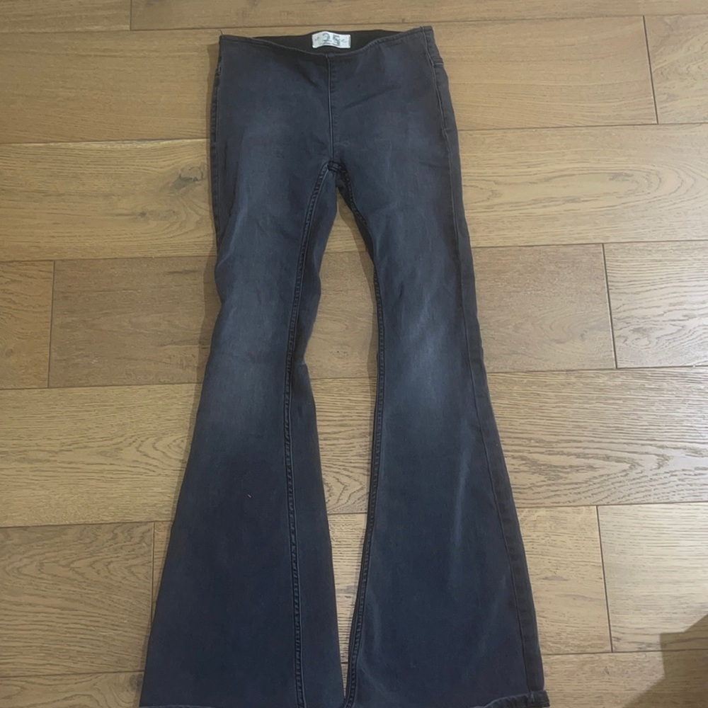 Free people penny pull on flare jeans
